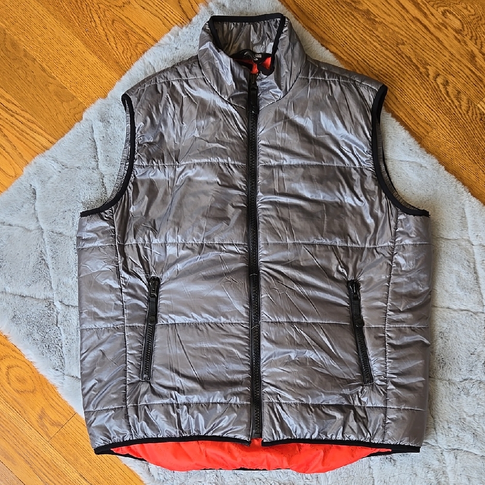Smith Silver/Orange Puffer Vest, Mens XL, Great Condition